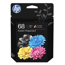 HP 68 2-Pack Original Ink Cartridge Combo Black/Tri-Color 2-Pack picture
