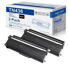 TN436BK Super High Yield Toner 2-Pack Compatible TN-436BK TN436 TN433 Toner |... picture