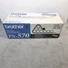 Genuine Brother TN-570 High Yield Black Toner Printer Ink Cartridge Open Box picture