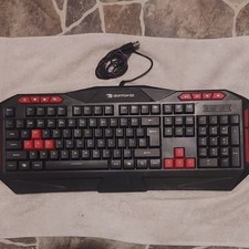 iBUYPOWER IBP-ARES E1 USB Wired Desktop Black Red Gaming Keyboard  picture