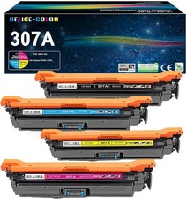 307A Toner Cartridge Set 4 Pack Black Cyan Magenta Yellow for CP5225 picture