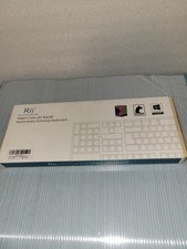 Rii RK100+ Multiple Color Rainbow LED Backlit Large Size USB Wired Mechanical Fe picture