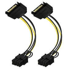 SATA 15 Pin to 8 Pin Pcie Cable 15 Pin SATA Male to 8 Pin Pci Express Female picture