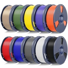 SUNLU PLA+2.0 3D Printer Filament, Multicolor, 10-Pack (10KG) picture