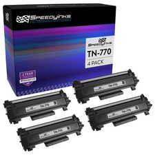 SPEEDYINKS 4PK Replacement Brother TN770 TN760 Super HY Black Toner Cartridges picture