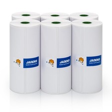 JADENS 6 Rolls Thermal Label Paper, 4×6'' Compatible with C10 white picture