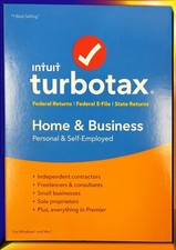 2018 TurboTax Home & Business federal e-file & state tax return for PC & Mac CD picture