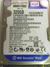 Western Digital WD3200BEVT-22ZCT0 Laptop 320GB 2.5