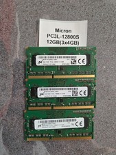 Micron 12GB (3x4GB) PC3L-12800s DDR3-1600MHz laptop memory ram picture