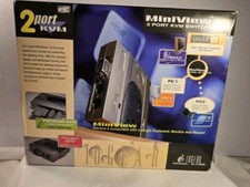 IOGEAR Mini View GCS12 2-Port  KVM Switch with 2 sets Cables New in unopened box picture