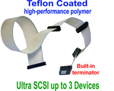 Thomas Betts DB68 Ultra SCSI Flat Cable Up To 3 Drives with LVD SE Terminator picture