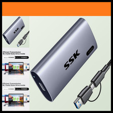 SSK 128GB Portable SSD External Hard Drive Solid State Drive up to 550MB/s picture