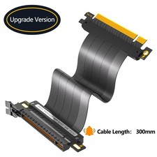 PCIE 4.0 Extension Cable, High Speed GPU Riser Cable, Length 30cm, 180 Degree picture