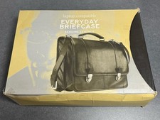 NEW VINTAGE Wilsons Leather messenger Laptop bag Everyday Briefcase black picture