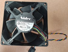 2PCS Nidec T92C12MS1A7-57A025 5-Pin 4-Wire 12V DC 0.55A 92mm Case Cooling Fan picture