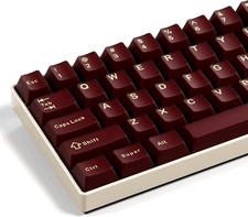 XVX Red Keycaps, Double Shot PBT Keycap Set 75 Percent, Cherry Profile Keyboard picture