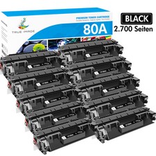 10 PK Black CF280A 80A Toner Cartridge Compatible For HP LaserJet Pro 400 M401d picture
