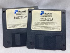 Atomic Clock 3.0 For Windows 3.5 Floppy Disks 1997 Parsons Technology picture