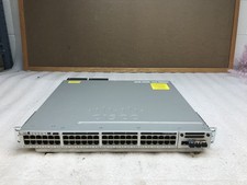 Cisco Catalyst C3850 WS-C3850-48U-E 48-Port POE+ Network Switch SFP Adaptors Inc picture