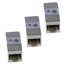 3x Cat6 RJ45 Female to Female Shielded Inline Coupler Extender Straight Cable picture