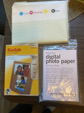 Lot 3 Mixed lot Kodak & HP Photo gloss paper 4 x 6 + 5 x 7 + print instructions picture