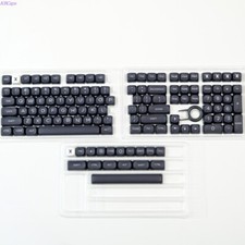 Black ON White WOB MOA Profile Dye Subs PBT Keycap Set - 129 Keys picture