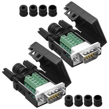 2PCS DB9 Solderless Serial to 9 pin Terminal Thinner Male Adapter picture
