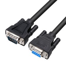 6ft RS232 Serial Cable Extension Male to Female 9 Pin Straight Through picture