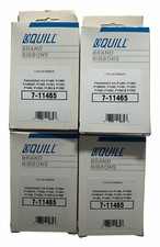 QUILL BRAND RIBBONS, 7-11465, LOT OF 4 FOR PANASONIC KX-P10801 + NOS  picture