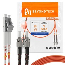 1m 3.28ft LC To ST Fiber Patch Cable UPC Multimode Duplex 50/125m OM2 picture