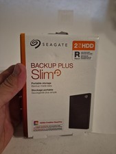 Seagate STHN2000400 Backup Plus Slim USB 3.0 2TB External Hard Drive - Black picture