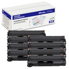8PK For HP 83X CF283X Black Toner  Cartridge LaserJet Pro M202dw M202n M201dw picture