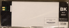 Roland Eco-UV EUV-BK Ver 2 Ink 220ml Black Expires Dec 11/2025 picture