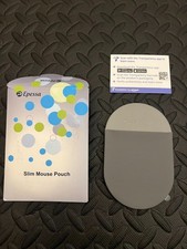 Epessa Universal Stick-On Slim Mouse Pouch Elastic Sleeve Gray for Laptop picture