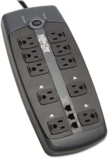 Tripp Lite TLP1008TEL 10-Outlet Surge Protector with Telephone Protection (Wi... picture
