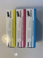 Dell OEM Toner Cyan WHPFG / Magenta 9M2WC / Yellow NT6X2 Toner Set picture