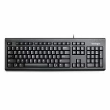 Kensington K72391NA ValuKeyboard Full Size USB Wired Keyboard Spill Safe Proof picture