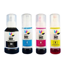 🖨️ FASTINK Compatible Epson 502 T502 Ink Refill 4 Pack BK C M Y EcoTank picture