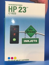 HP23 #C1823 Focus Manufactured Tri Color Blue Red Yellow Inkjet Cartridge   New picture