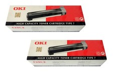 2 x Genuine Toner OKI Page 20 20n 20plus 24 24n DX Type 7 - 41022502 Cartridge picture