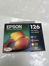 New Sealed Genuine Epson 126 Magenta Black & Yellow Only ( Open Box) picture