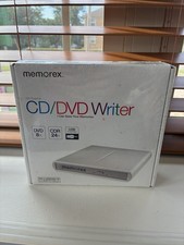 Memorex Slim External CD/DVD Writer DVD 8X CDR 24X USB Powered NEW SEALED picture