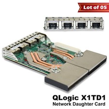 Lot of 5 Dell QLogic QL41164 Quad-Port 10GbE RJ-45 Network Daughter Card X1TD1 picture