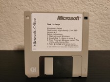 Vintage Microsoft Office Version 4.0 16 Floppy Disc 3.5