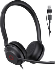 Yealink UH35 2nd Gen Wired Dual Ear Headset USB-C/A Teams Zoom Cert AI NC picture