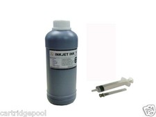 10oz Black Refill ink for HP Canon Brother Lexmark Xerox Cartridge 250ml syringe picture