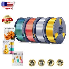 4KG SILK PLA Filament: Glossy 1.75mm Dual/Triple Color picture