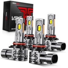 2026 15X Super Brighter 9005/HB3 9006/HB4 Bulbs Combo - 220,000LM - 9005+9006 picture