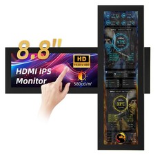 iPitstBit 8.8 Inch Touchscreen Monitor, 1920x480 PC Temperature Display, PC S... picture