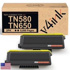 v4ink TN580 TN650 Compatible Brother TN580 TN650 Toner Cartridge 2-Pack picture